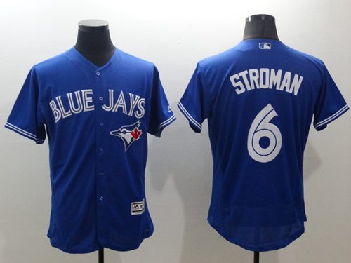 Blue Jays #6 Marcus Stroman Blue Flexbase Authentic Collection Stitched MLB Jersey Blue Jays #6 Marcus Stroman Blue Flexbase Authentic Collection Stitched MLB Jersey