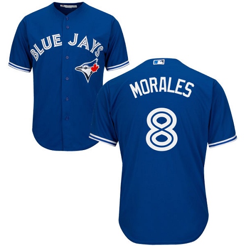 Blue Jays #8 Kendrys Morales Blue Cool Base Stitched Youth MLB Jersey Blue Jays #8 Kendrys Morales Blue Cool Base Stitched Youth MLB Jersey