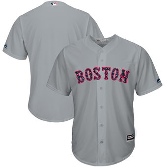 Boston Red Sox Majestic 2017 Stars & Stripes Cool Base Team Jersey - Gray Boston Red Sox Majestic 2017 Stars & Stripes Cool Base Team Jersey - Gray