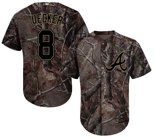 Braves #8 Bob Uecker Camo Realtree Collection Cool Base Stitched Baseball Jersey Braves #8 Bob Uecker Camo Realtree Collection Cool Base Stitched Baseball Jersey