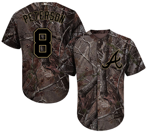 Braves #8 Jace Peterson Camo Realtree Collection Cool Base Stitched Baseball Jersey Braves #8 Jace Peterson Camo Realtree Collection Cool Base Stitched Baseball Jersey