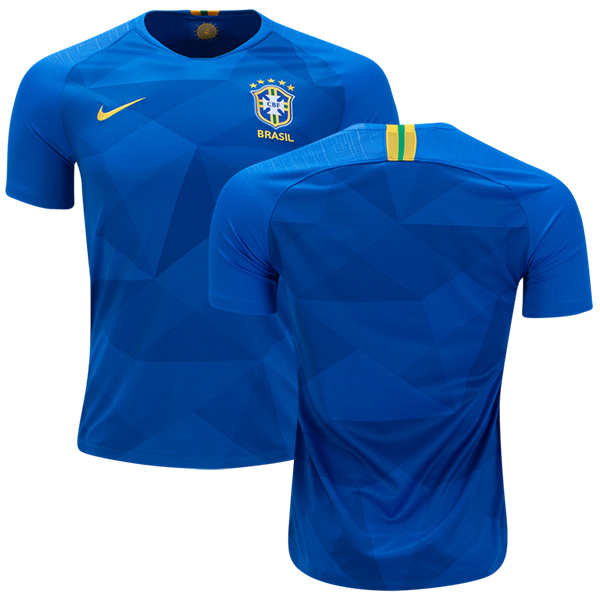 Brazil Blank Away Kid Soccer Country Jersey Brazil Blank Away Kid Soccer Country Jersey