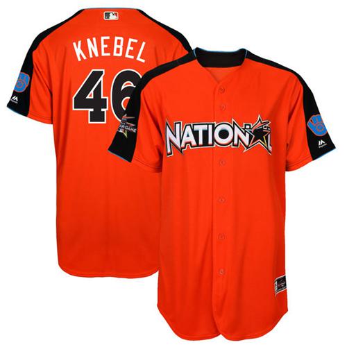 Brewers #46 Corey Knebel Orange 2017 All-Star National League Stitched MLB Jersey Brewers #46 Corey Knebel Orange 2017 All-Star National League Stitched MLB Jersey