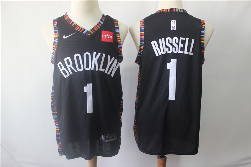 Brooklyn Nets 1 D'Angelo Russell Black Nike Swingman Jersey Brooklyn Nets 1 D'Angelo Russell Black Nike Swingman Jersey