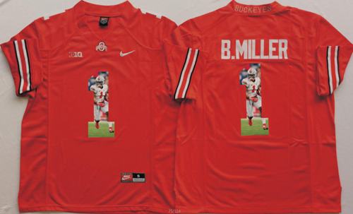 Buckeyes #1 Braxton Miller Red Player Fashion Stitched NCAA Jersey Buckeyes #1 Braxton Miller Red Player Fashion Stitched NCAA Jersey