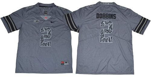 Buckeyes #2 J.K. Dobbins Gray New Alternate Legend Limited Stitched NCAA Jersey Buckeyes #2 J.K. Dobbins Gray New Alternate Legend Limited Stitched NCAA Jersey