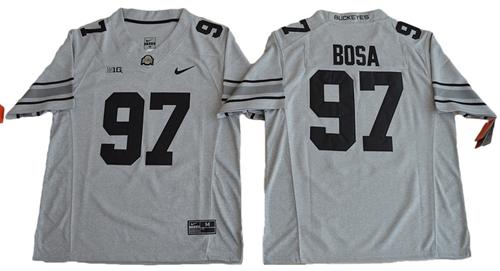 Buckeyes #97 Joey Bosa Gridion Grey II Stitched NCAA Jersey Buckeyes #97 Joey Bosa Gridion Grey II Stitched NCAA Jersey