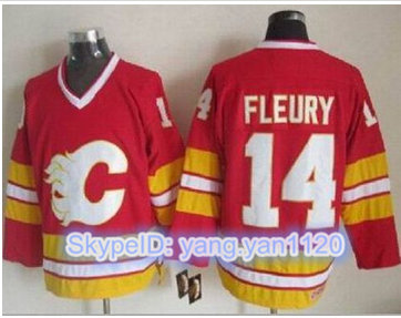 Calgary Flames #14 Theoren Fleury Red CCM Throwback Stitched NHL Jersey Calgary Flames #14 Theoren Fleury Red CCM Throwback Stitched NHL Jersey
