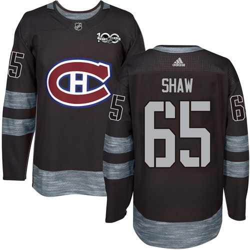 Canadiens #65 Andrew Shaw Black 1917-2017 100th Anniversary Stitched NHL Jersey Canadiens #65 Andrew Shaw Black 1917-2017 100th Anniversary Stitched NHL Jersey