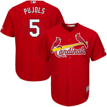 Cardinals #5 Albert Pujols Red Cool Base Stitched Youth MLB Jersey Cardinals #5 Albert Pujols Red Cool Base Stitched Youth MLB Jersey