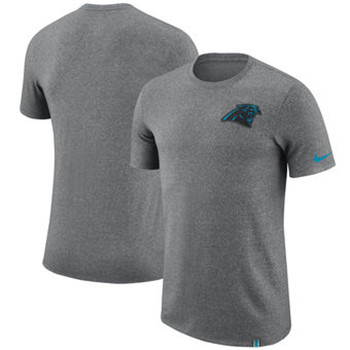 Carolina Panthers Nike Marled Patch T-Shirt - Heathered Gray Carolina Panthers Nike Marled Patch T-Shirt - Heathered Gray
