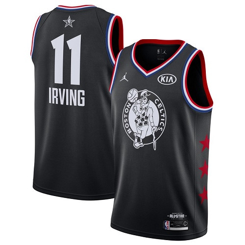 Celtics #11 Kyrie Irving Black Basketball Jordan Swingman 2019 All-Star Game Jersey Celtics #11 Kyrie Irving Black Basketball Jordan Swingman 2019 All-Star Game Jersey