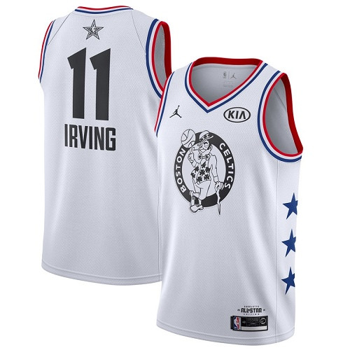 Celtics #11 Kyrie Irving White Basketball Jordan Swingman 2019 All-Star Game Jersey Celtics #11 Kyrie Irving White Basketball Jordan Swingman 2019 All-Star Game Jersey
