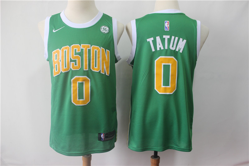 Celtics 0 Jayson Tatum Green 2018-19 Earned Edition Nike Swingman Jersey Celtics 0 Jayson Tatum Green 2018-19 Earned Edition Nike Swingman Jersey
