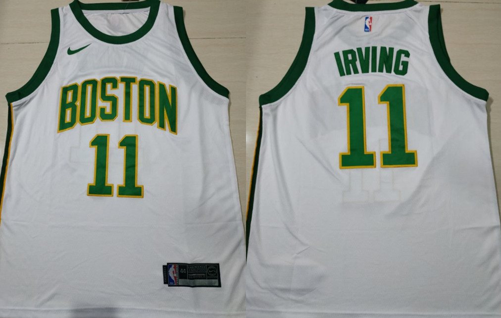 Celtics 11 Kyrie Irving White 2018-19 City Edition Nike Swingman Jersey Celtics 11 Kyrie Irving White 2018-19 City Edition Nike Swingman Jersey