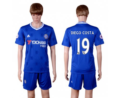 Chelsea #19 Diego Costa Home Soccer Club Jersey Chelsea #19 Diego Costa Home Soccer Club Jersey