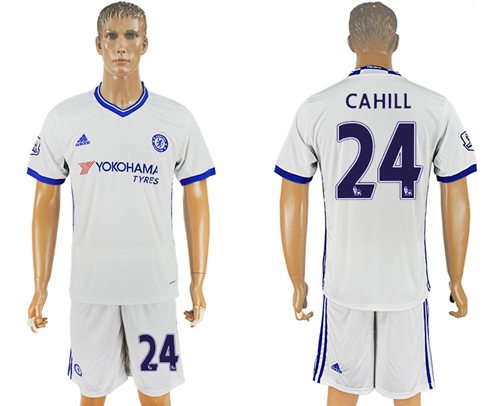Chelsea #24 Cahill White Soccer Club Jersey Chelsea #24 Cahill White Soccer Club Jersey