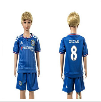 Chelsea #8 Oscar Blue Home Kid Soccer Club Jersey Chelsea #8 Oscar Blue Home Kid Soccer Club Jersey