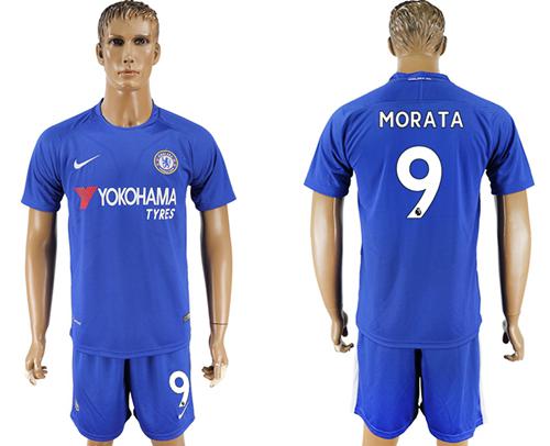 Chelsea #9 Morata Home Soccer Club Jersey Chelsea #9 Morata Home Soccer Club Jersey