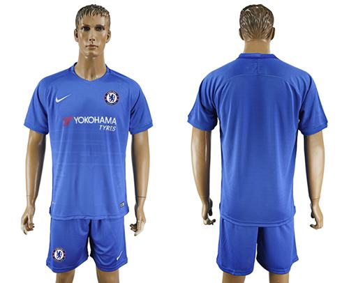 Chelsea Blank Home Soccer Club Jersey Chelsea Blank Home Soccer Club Jersey