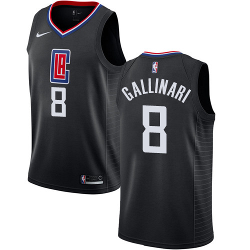 Clippers #8 Danilo Gallinari Black Women's Basketball Swingman Statement Edition Jersey Clippers #8 Danilo Gallinari Black Women's Basketball Swingman Statement Edition Jersey
