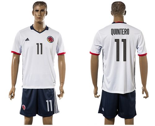 Colombia #16 M.Borja Away Soccer Country Jersey Colombia #16 M.Borja Away Soccer Country Jersey