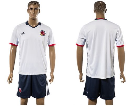 Colombia Blank Away Soccer Country Jersey Colombia Blank Away Soccer Country Jersey