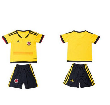 Colombia Blank Home Kid Soccer Country Jersey