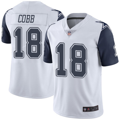 Cowboys #18 Randall Cobb White Youth Stitched Football Limited Rush Jersey Cowboys #18 Randall Cobb White Youth Stitched Football Limited Rush Jersey