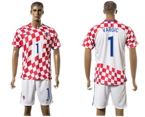 Croatia #1 Vargic Home Soccer Country Jersey Croatia #1 Vargic Home Soccer Country Jersey