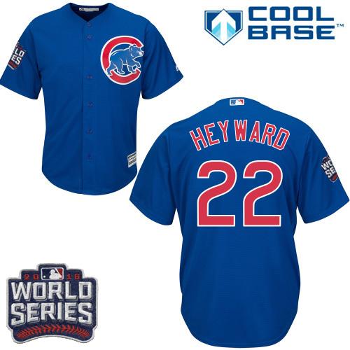 Cubs #22 Jason Heyward Blue Alternate 2016 World Series Bound Stitched Youth MLB Jersey Cubs #22 Jason Heyward Blue Alternate 2016 World Series Bound Stitched Youth MLB Jersey