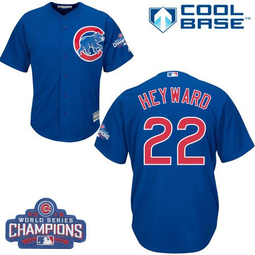 Cubs #22 Jason Heyward Blue Alternate 2016 World Series Champions Stitched Youth MLB Jersey Cubs #22 Jason Heyward Blue Alternate 2016 World Series Champions Stitched Youth MLB Jersey