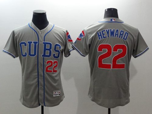 Cubs #22 Jason Heyward Grey Flexbase Authentic Collection Alternate Road Stitched MLB Jersey Cubs #22 Jason Heyward Grey Flexbase Authentic Collection Alternate Road Stitched MLB Jersey