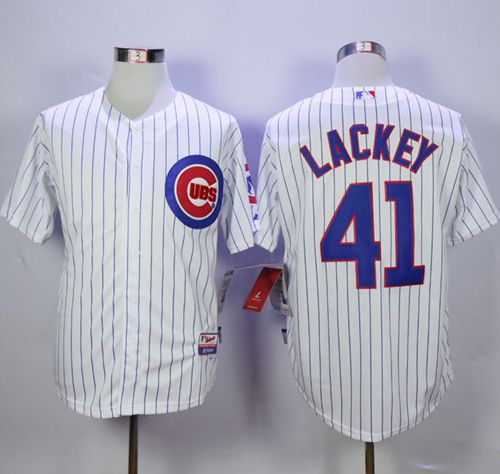 Cubs #41 John Lackey White Cool Base Stitched MLB Jersey Cubs #41 John Lackey White Cool Base Stitched MLB Jersey