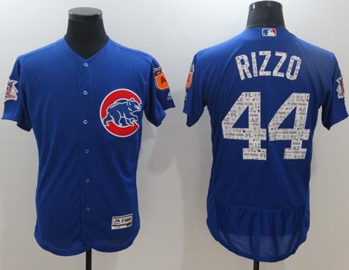 Cubs #44 Anthony Rizzo Blue 2017 Spring Training Authentic FlexBase Stitched MLB Jersey Cubs #44 Anthony Rizzo Blue 2017 Spring Training Authentic FlexBase Stitched MLB Jersey