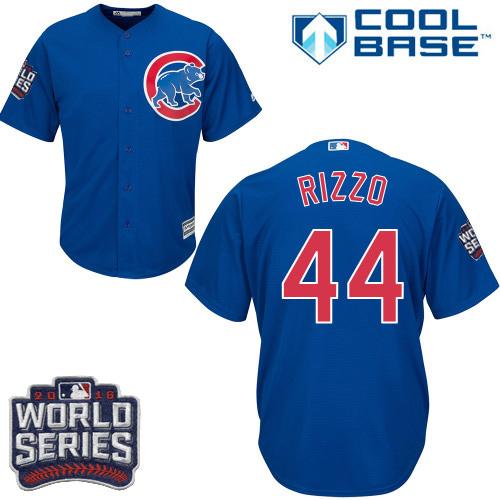 Cubs #44 Anthony Rizzo Blue Alternate 2016 World Series Bound Stitched Youth MLB Jersey Cubs #44 Anthony Rizzo Blue Alternate 2016 World Series Bound Stitched Youth MLB Jersey
