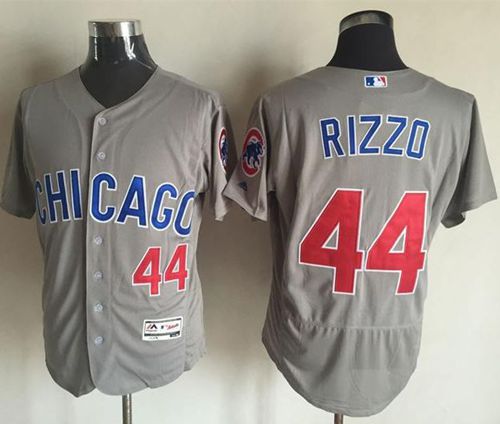 Cubs #44 Anthony Rizzo Grey Flexbase Authentic Collection Road Stitched MLB Jersey Cubs #44 Anthony Rizzo Grey Flexbase Authentic Collection Road Stitched MLB Jersey