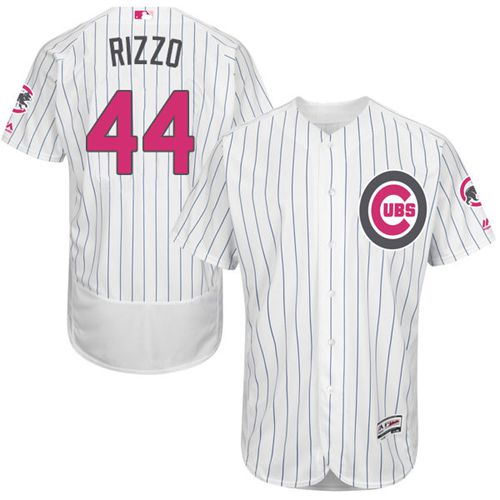Cubs #44 Anthony Rizzo White(Blue Strip) Flexbase Authentic Collection 2016 Mother's Day Stitched MLB Jersey Cubs #44 Anthony Rizzo White(Blue Strip) Flexbase Authentic Collection 2016 Mother's Day Stitched MLB Jersey
