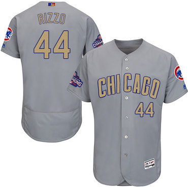 Cubs #44 Anthony Rizzo World Series Champions Gold Program Flexbase Jersey Cubs #44 Anthony Rizzo World Series Champions Gold Program Flexbase Jersey