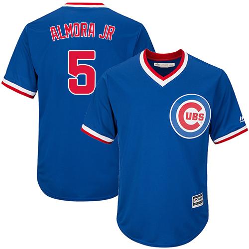 Cubs #5 Albert Almora Jr. Blue Cooperstown Stitched Youth MLB Jersey Cubs #5 Albert Almora Jr. Blue Cooperstown Stitched Youth MLB Jersey