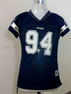 DALLAS COWBOYS 94 Ware women blue jerseys DALLAS COWBOYS 94 Ware women blue jerseys