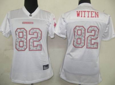 Dallas cowboys 82 Witten Women Star Struck White Fashion Jersey Dallas cowboys 82 Witten Women Star Struck White Fashion Jersey