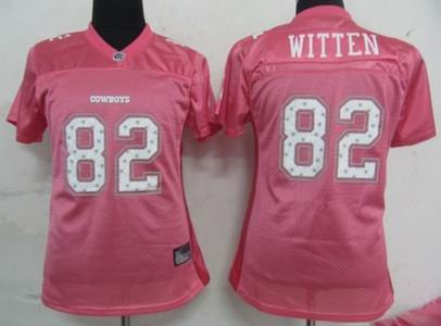 Dallas cowboys 82 Witten Women Star Struck pink Fashion Jersey Dallas cowboys 82 Witten Women Star Struck pink Fashion Jersey