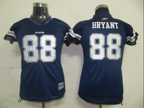 Dallas cowboys 88 bryant Women Field Flirt Fashion Jersey blue Dallas cowboys 88 bryant Women Field Flirt Fashion Jersey blue