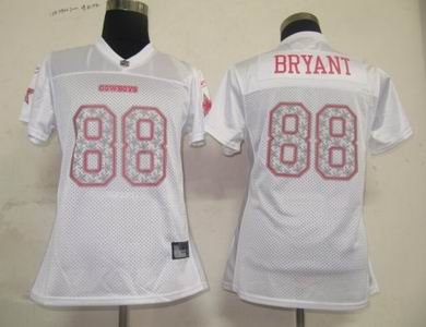 Dallas cowboys 88 bryant Women Star Struck White Fashion Jersey Dallas cowboys 88 bryant Women Star Struck White Fashion Jersey