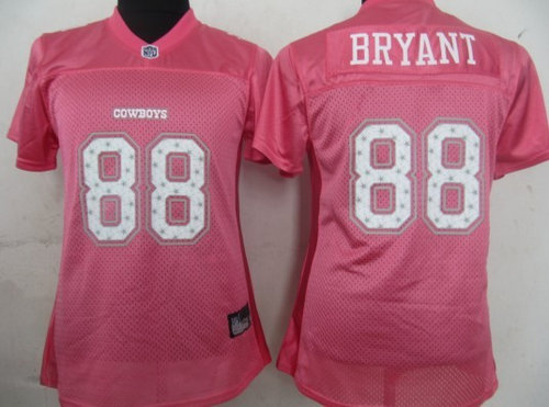 Dallas cowboys 88 bryant Womens Star Struck Pink Fashion Jerseys Dallas cowboys 88 bryant Womens Star Struck Pink Fashion Jerseys