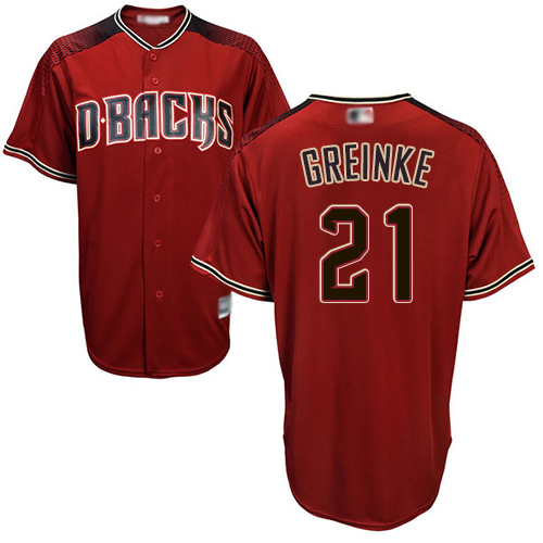 Diamondbacks #21 Zack Greinke Sedona Red Alternate Stitched Youth Baseball Jersey Diamondbacks #21 Zack Greinke Sedona Red Alternate Stitched Youth Baseball Jersey