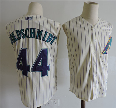 Diamondbacks 44 Paul Goldschmidt Cream Turn Back The Clock Sleeveless Jersey