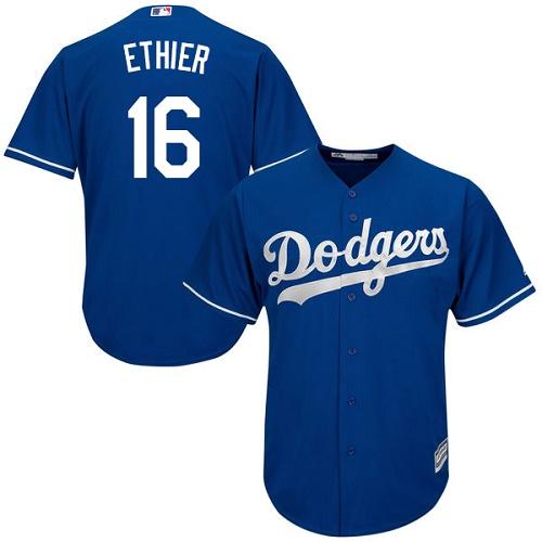 Dodgers #16 Andre Ethier Blue Cool Base Stitched Youth MLB Jersey Dodgers #16 Andre Ethier Blue Cool Base Stitched Youth MLB Jersey