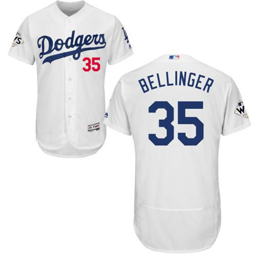 Dodgers #35 Cody Bellinger White Flexbase Authentic Collection 2017 World Series Bound Stitched MLB Jersey Dodgers #35 Cody Bellinger White Flexbase Authentic Collection 2017 World Series Bound Stitched MLB Jersey